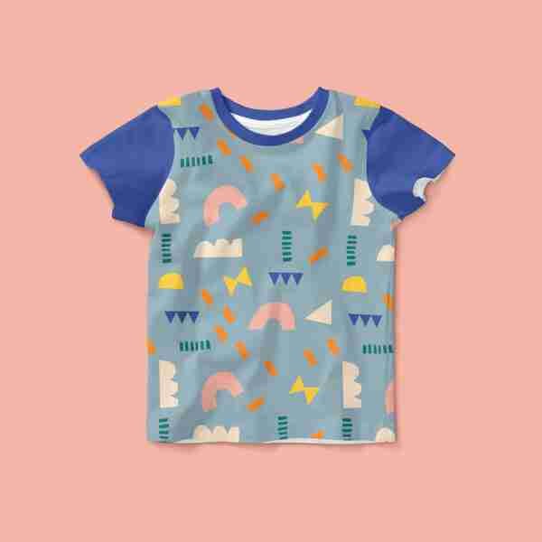 Funny abstract - french terry jersey